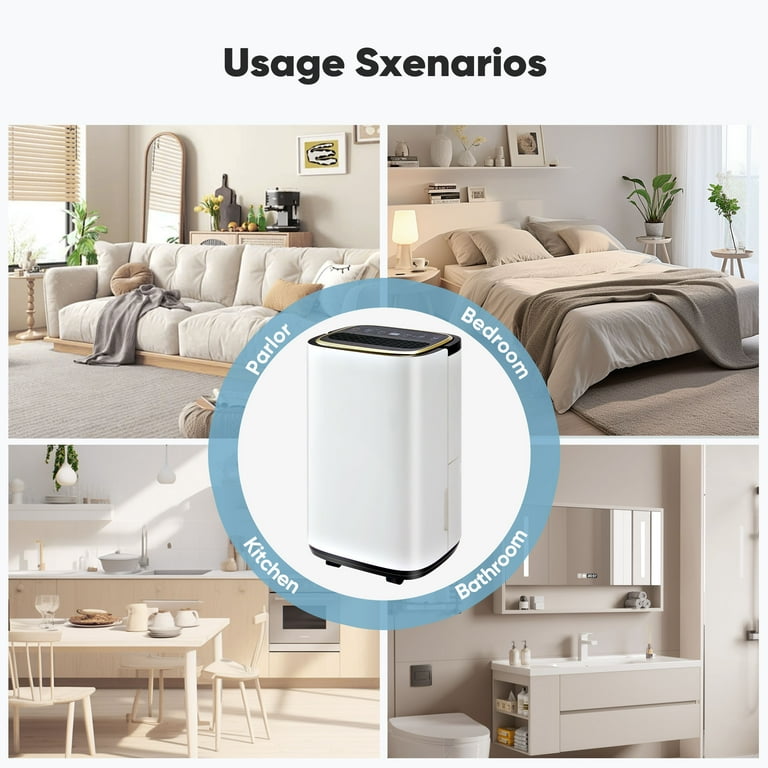 ZUNMOS 60 Pint Home Dehumidifier with Smart Humidity Control ZUNMOS 60 Pint Home Dehumidifier with Smart Humidity Control