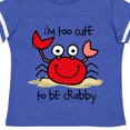 thumbnail image 3 of Inktastic Too Cute Crab Gift Toddler Boy or Toddler Girl T-Shirt, 3 of 4