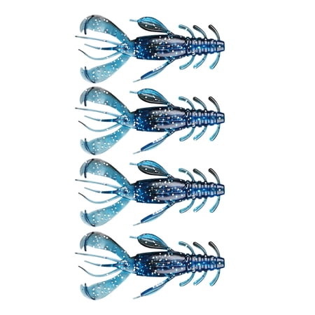 4pcs Fishing Baits Lure 10cm 10g Shrimp Soft Baits Lures Artificial Swimbait Fishing Accessories