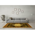 thumbnail image 3 of Ahgly Company Machine Washable Indoor Square Persian Yellow Traditional Area Rugs, 8' Square, 3 of 4