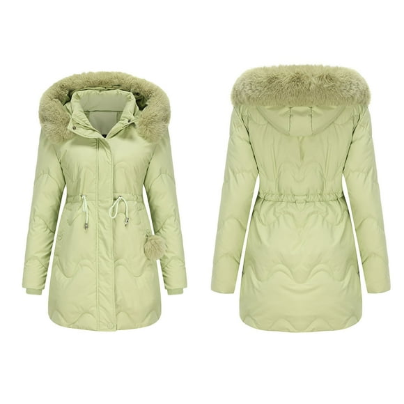 EGNMCR Long Sleeve Hooded Casual Outwear & Jackets Women's Fashionable Long Sleeved Solid Color Hoodie With Pockets, Cotton Jacket, Long Sleeved Cotton Jacket Women Coat