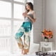 thumbnail image 5 of Balery Ocean Wave Crash Pantalones de pijama para mujer, pijamas ultraligeros, pantalones de estar por casa-XX-Large, 5 of 6