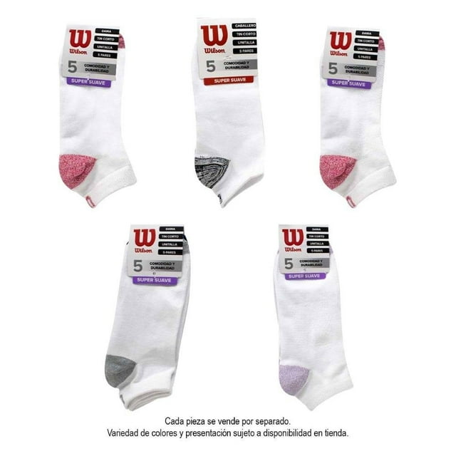 Tin Wilson para Mujer, Blanco Varios Colores 5 Piezas Unitalla