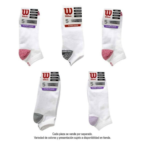 Tin Wilson para Mujer, Blanco Varios Colores 5 Piezas Unitalla