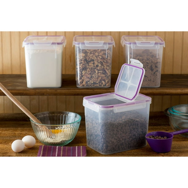 Snapware Airtight Plastic 17Cup Fliptop Food Storage Container, Set of