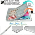 thumbnail image 3 of iPad PRO 9.7 Inch [ PRO 2016 ] A1673 A1674 A1675 MLPX2LL/A MLPW2LL/A MLPY2LL/A MLYJ2LL/A Trifold Printed PC Lightweight Protective Clear Back Cover - Bunny Hat, 3 of 8