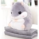 thumbnail image 1 of 2 en 1 hermosa y linda almohada de hámster de peluche con manta de lana regalo súper divertido y dulce para niños y amigos Ormromra MZQ-0476-1, 1 of 8
