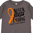 thumbnail image 4 of Inktastic Never Stop Fighting Multiple Sclerosis Awareness Boys or Girls Long Sleeve Toddler T-Shirt, 4 of 5