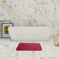 thumbnail image 4 of AuroraX Non-Slip Backing Bath Rug Mat Set Of 4 Memory Quick Dry Absorbent Red 2 Pack Bathroom and Toilet Rug with Seat Cushion Soft 19x31 Inch Bohemian Machine Washable Embossed, 4 of 7