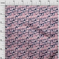 thumbnail image 2 of oneOone Georgette Tissu Viscose Carré & Triangle Géométrique Tissu Imprimé par Yard 42 Pouces de Large, 2 of 4