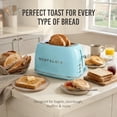 thumbnail image 5 of Nostalgia Classic Retro 2-Slice Toaster, Aqua, 5 of 8