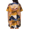 thumbnail image 3 of Lsque Sml Jeffy Women's Short-Sleeved Pajama Set - 2 Piece Soft and Lightweight Sleepwear Set-Small, 3 of 9