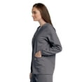 thumbnail image 2 of Landau Scrub Zone Relaxed Fit 2-Pocket Snap-Front Scrub Jacket for Women 75221, 2 of 5