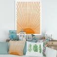 thumbnail image 3 of Designart 'Orange Sun Print On Beige III' Modern Framed Art Print, 3 of 4