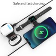 thumbnail image 2 of Cargador de teléfono celular magnético para iPhone 14/iWatch 8/AirPods Pro 2 (negro), 2 of 9