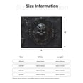 thumbnail image 5 of Rateoe Ornate Dark Skull Book Pattern Flannel Throw Blanket, Ultra-soft Blanket for Bed, Couch, Car, Hypoallergenic Anti-pilling blanket-60"x50"(Horizontal), 5 of 6