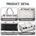 thumbnail image 4 of Large Capacity Tote Bag,White Princess Castle Pattern Handbag Fashion Luxury Tote Bag,15.7"x13"x 5.1" Inches,Laptop Compatible, 4 of 6
