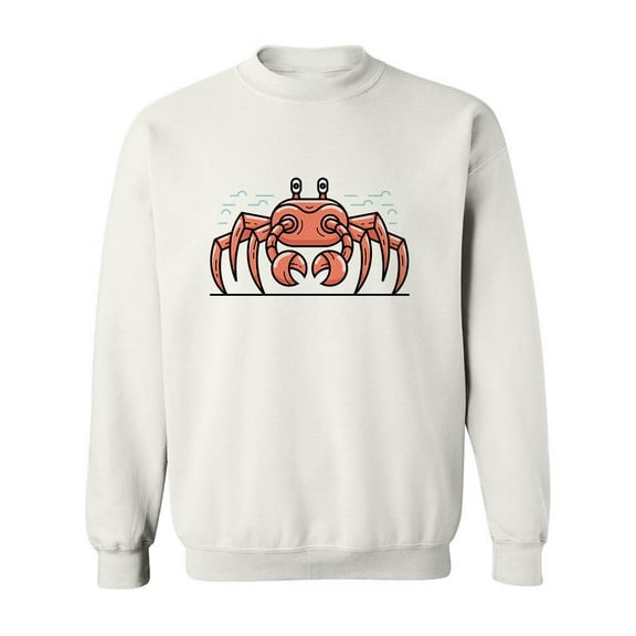 Sea Crab Design Sweatshirt Men -Image by Shutterstock, Male 3X-Large