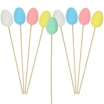 9 Pcs Easter Egg Picks Painted Egg Basket Kinder Egg Child 30.00X4.00X4.00CM