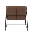 thumbnail image 4 of Lumisource Casper Arm Chair With Black Steel And Espresso PU CHR-CASPERARM BKE, 4 of 7