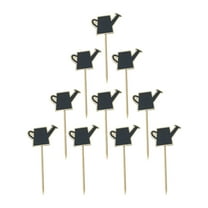 OATIPHO Wooden Chalkboard Toppers 10Pcs Ideal for Home and Garden Decoration
