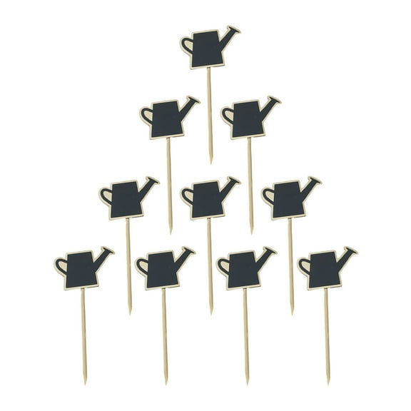 OATIPHO Wooden Chalkboard Toppers 10Pcs Ideal for Home and Garden Decoration