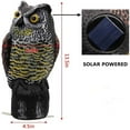 thumbnail image 3 of EASTIN Simulation 360 Degrés Rotation Hibou Leurre Son Effrayant pour Effrayer les Oiseaux pour Jardin, 3 of 10