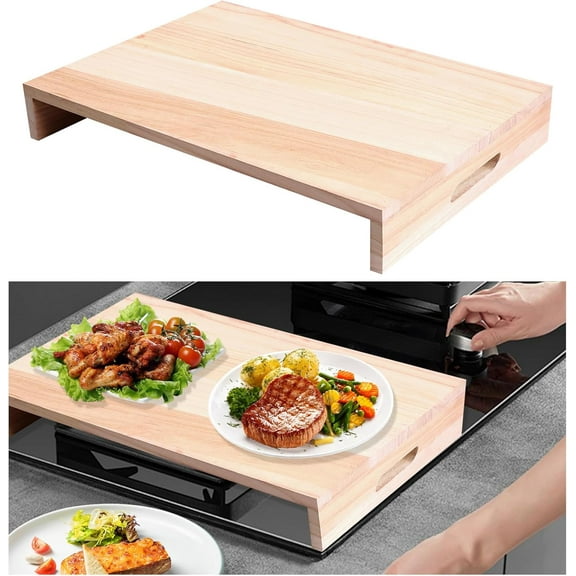 Rv Stove Top Cover, 21.2 x 14.7 Inch Stove Top Sink Cover for Counter Space, Cutting Board for RV Kitchen, Camper, Trailer (Fits Electric & Gas Burners)