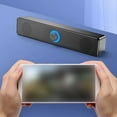 thumbnail image 3 of Portable Computer Speaker Stereo Subwoofer USB Power Wired And Wireless Bluetooth Surround Soundbar Strong Bass Music Box, 3 of 12