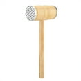 thumbnail image 2 of Aluminum Alloy Non-slip Wooden Handle Meat Hammer for Softening Chicken Pork Beef, 2 of 8