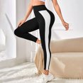 thumbnail image 5 of SOMER Women's Leggings Yoga Pants High Waisted Tummy Control Athletic Workout Color Blocking Pants XL, 5 of 7