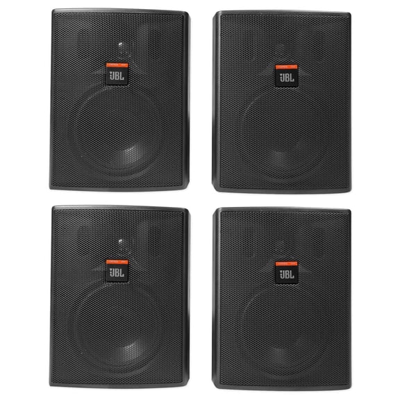 (4) JBL Pro CONTROL 25AV 5.25" 60 Watt 70v Indoor/Outdoor Commercial Speakers