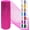 Hot Pink, variant on 1 /2Rolls Deco Mesh Ribbon Rolls 10 Inch 10 Yards(30 ft) Decorative Mesh Fabric with Foil for Wreaths Christmas Tree Ribbon Door DIY Craft Halloween Decor Wedding Party Supplies