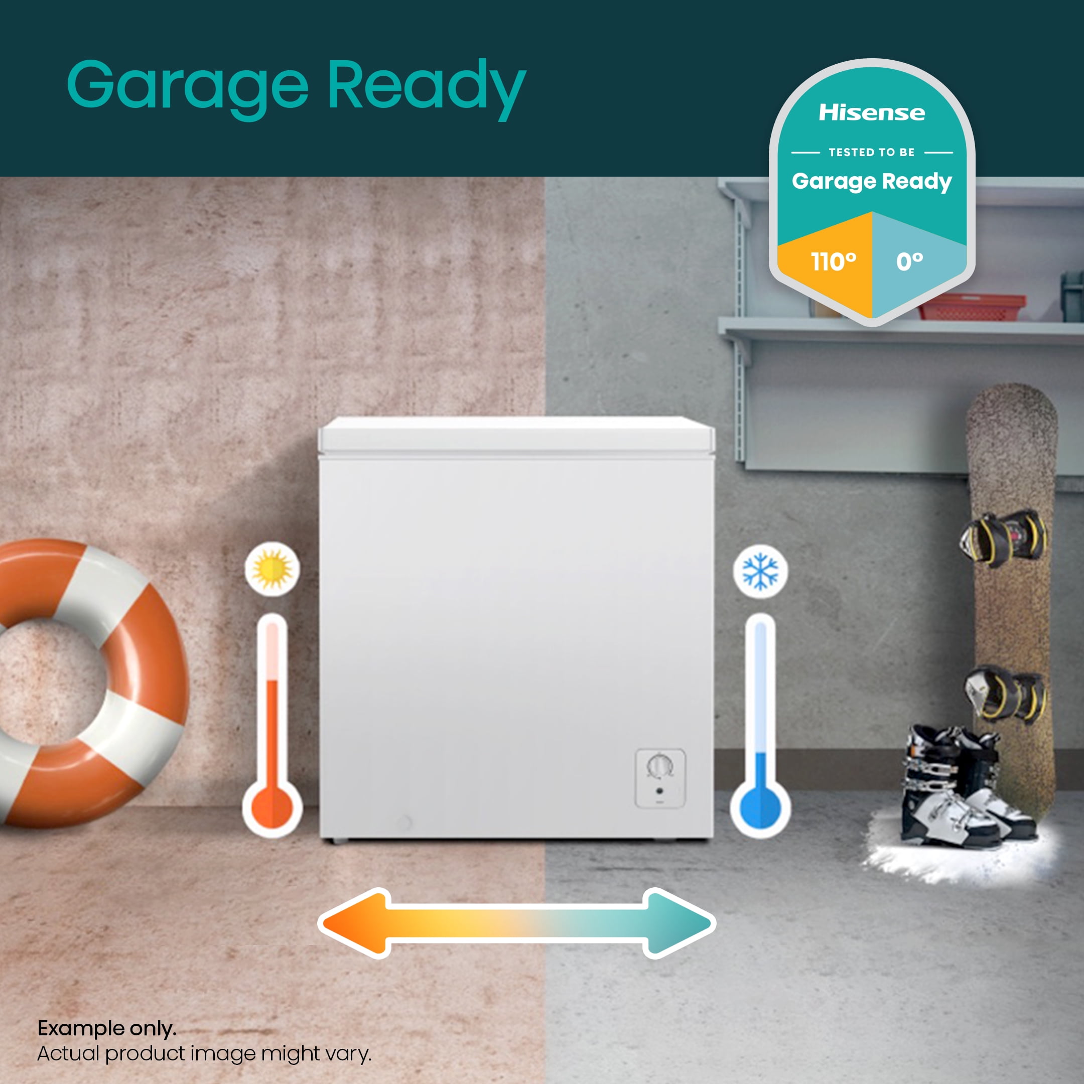 Hisense 5 Cu ft Garaje Ready Chest Freezer, Blanco Ubuy Chile