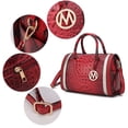 thumbnail image 2 of Eleanor Faux Crocodile-Embossed Vegan Leather Womens Satchel by Mia K, 2 of 6
