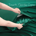 thumbnail image 4 of Satin Sheets Set – 4 Piece Luxury Silk Feel Bedding, Ultra Soft & Wrinkle Free with Deep Pocket, Cooling Comfort for Hair and Skin, 4 of 6
