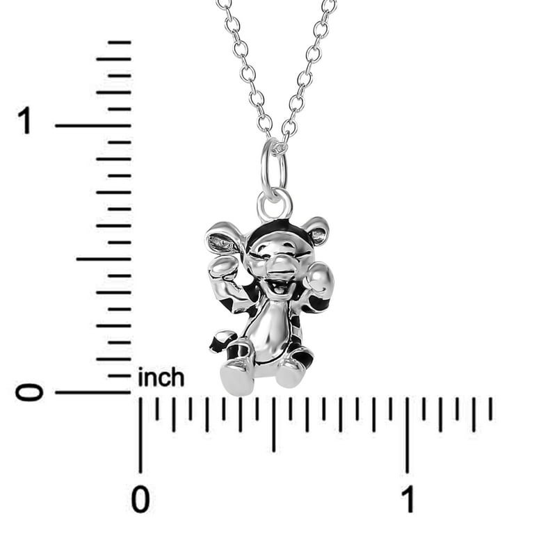 Disney Classics Women s Sterling Silver Tigger the Tiger Pendant Necklace 18