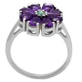 thumbnail image 5 of Natural African Amethyst & Turquoise 925 Sterling Silver Ring s.5 Jewelry DGR1127_E_5 R-1031, 5 of 7