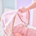 thumbnail image 4 of Teamson Kids Olivia's Little World Pin Up Classic 2-in-1 Baby Doll Stroller with Detachable Bassinet, Retractable Canopy & Nursery Bag, Beige, 4 of 14