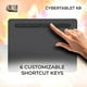 thumbnail image 2 of Adesso Cybertablet K8 Graphic Drawing Tablet – 8"x5" Active Area, 8192 Levels Pressure Sensitivity, Battery-Free Stylus, 5080 LPI, 6 Customizable Shortcut Keys – Compatible with Windows & Mac OS, 2 of 4