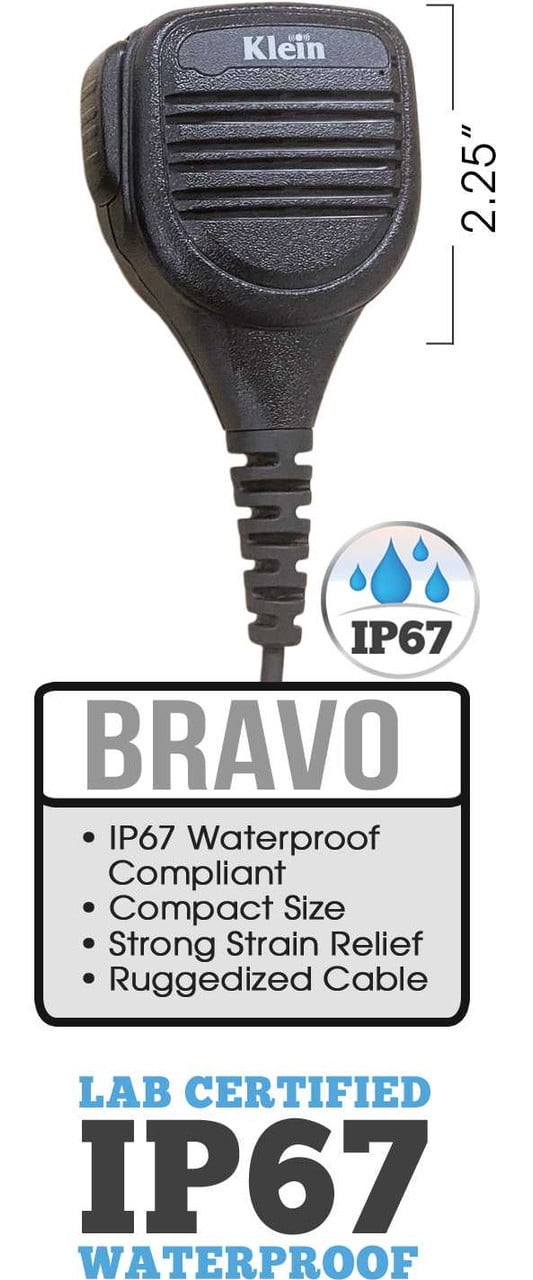 Klein Electronics Bravo M5 Shoulder Mic for Siyata SD7