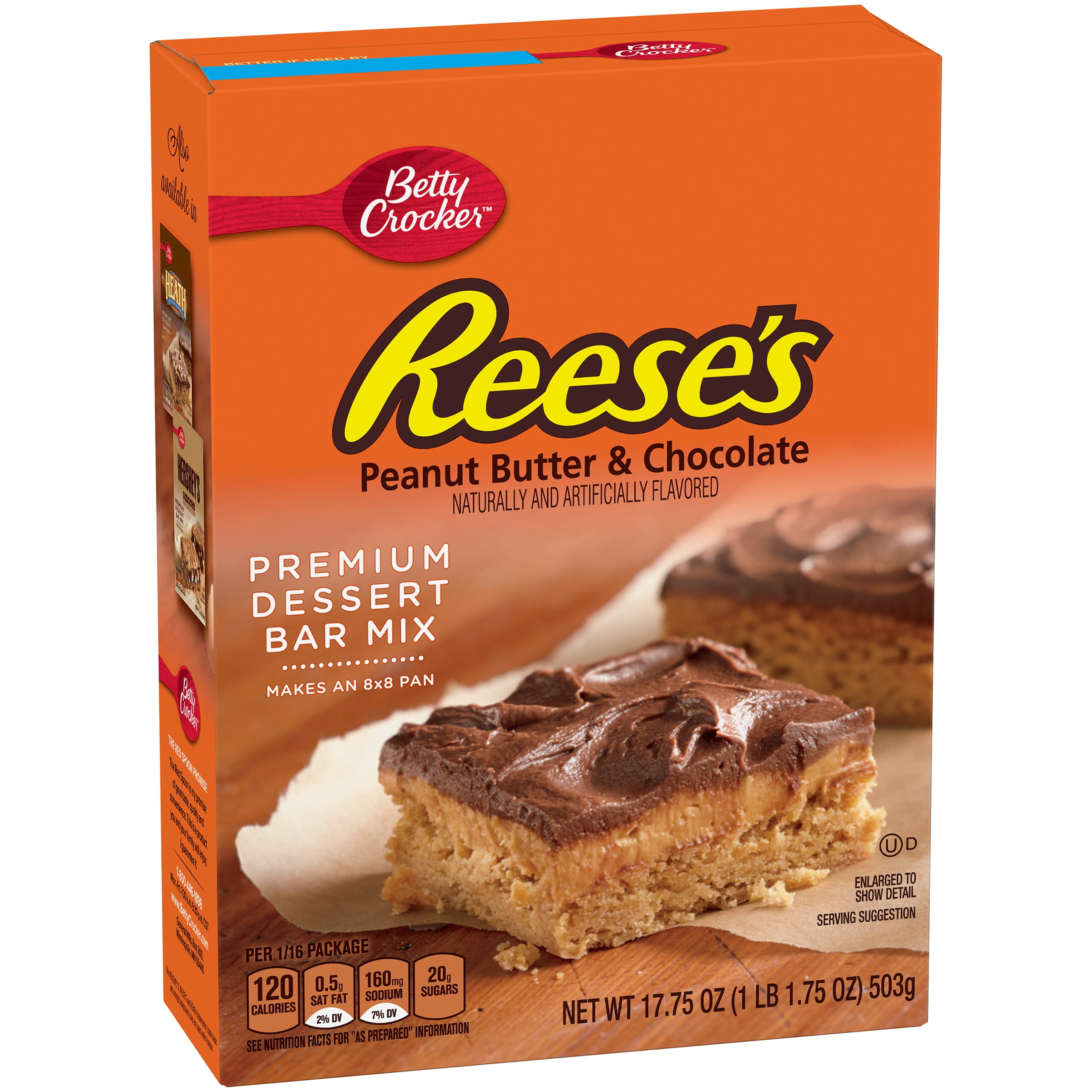 Betty Crocker Reese's Peanut Butter & Chocolate Premium Dessert Bar Mix, 17.75 OZ by General Mills Sales, Inc.