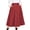 5662-RED, variant on TEMOFON Womens Midi Skirt High Waisted A Line Skirt Button Front Long Skirt Casual Winter Skirt Fall Fashion Skirt for Women Black