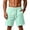 Mint Green, variant on Men's Casual Athletic Sweat Shorts Elastic Drawstring Waist Side Pockets Soft Knit Shorts, 3XL