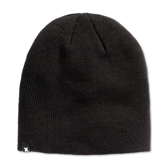 Hurley Unisex One Size Beanie Hat, Black, One Size