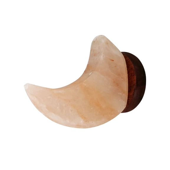 YuYoulan Unique Himalayan Salt Crystal Night Light With Wooden Stand 7 Multi Tone Shades USB Desktop Lamp