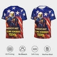 thumbnail image 5 of Omeoer Patriotic Eagle T-Shirt Funny America Not Feeling Generous Today Graphic Tee USA Flag Short Sleeve Shirt for Men Women, 5 of 7