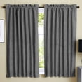 thumbnail image 6 of Blazing Needles 84-inch by 52-inch Microsuede Blackout Curtain Panels (Set of 2) - Sage, 6 of 7