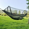 thumbnail image 3 of tasrioml Camping Hammock with Gnats Net 200Kg Breathable Lightweight Portable Single Hammock with Tree Straps Easy Setup Indoor Outdoor Hiking Hammock, 3 of 8