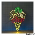 thumbnail image 2 of Craftnamesign The Gelato Shop Neon Sign, Gelato Store Wall Art, Ice Cream Sign Wall Decor, 2 of 5